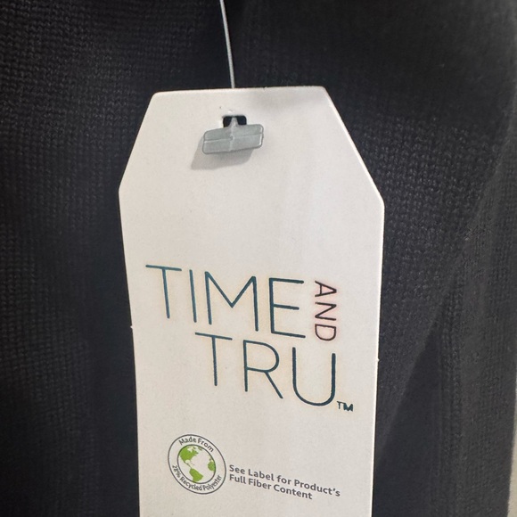 Time and Tru Women's Dark Turtleneck Sweater - Picture 5 of 6